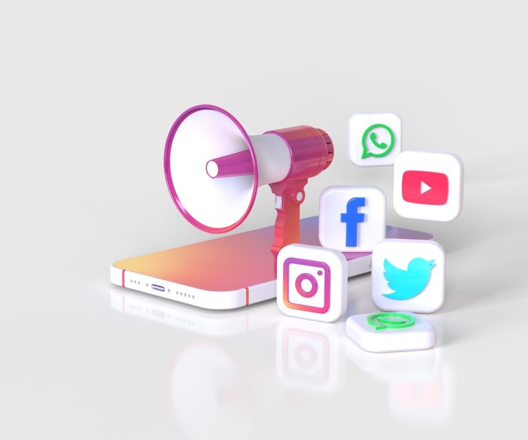 Icons zur Darstellung der Social Media Kanäle
